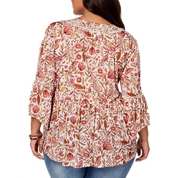 SALE 🛍️ Style & Co Floral Boho Peasant Top - Picture 2 of 7